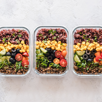 A selection of food bowls that help you save money and eat healthy