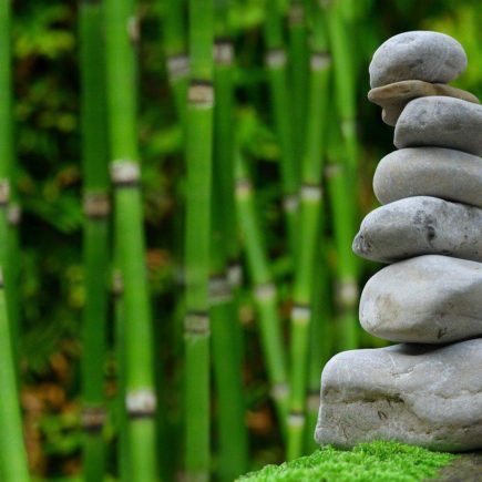 Perfectly balanced stones representing emotional stability during lockdown 2