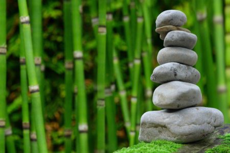 Perfectly balanced stones representing emotional stability during lockdown 2